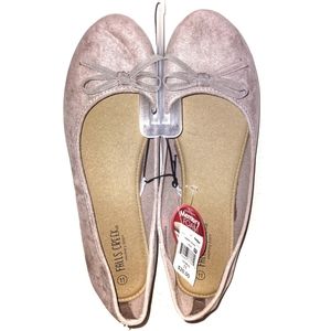 Falls Creek Taupe Memory Foam Flats Sz 11 NWT